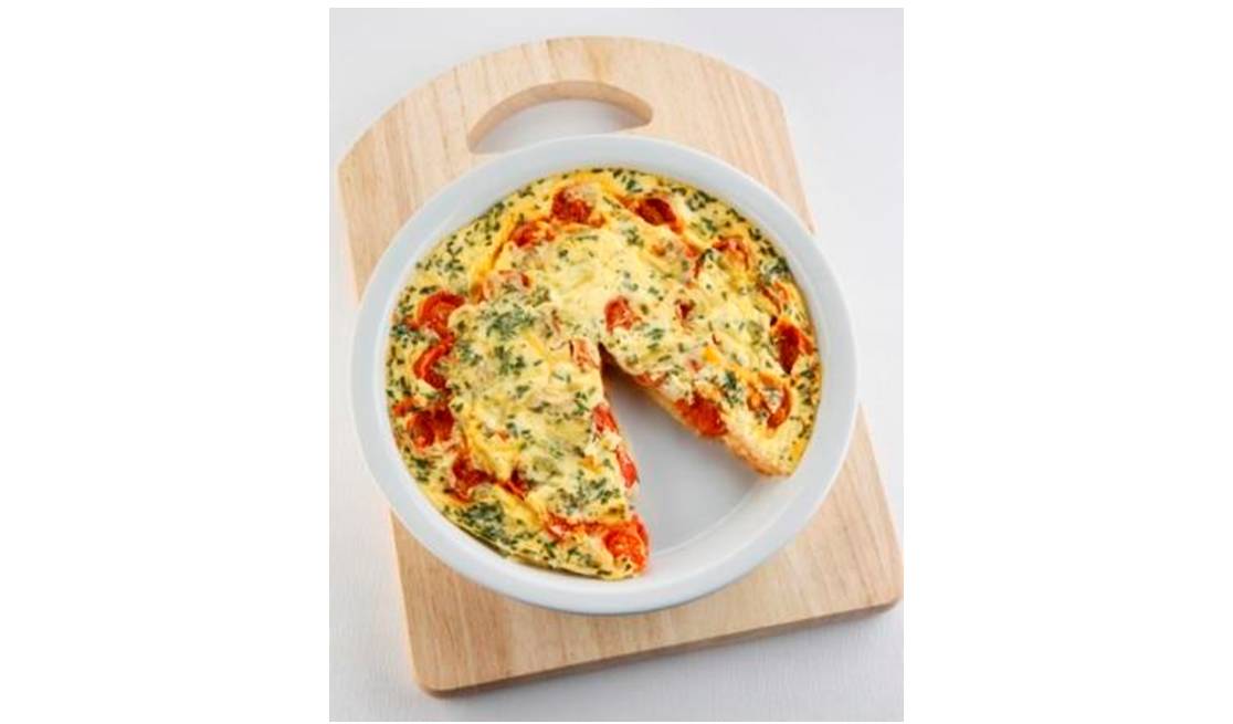 Organic cooking is easy - try our Organic Vegie Frittata